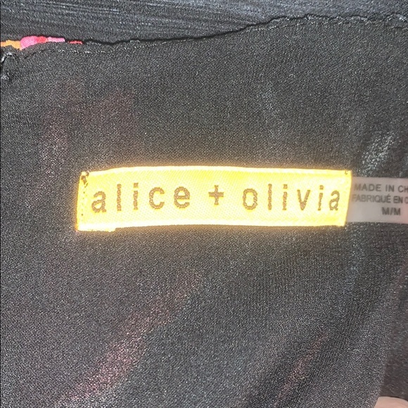 Alice + Olivia Black Floral dress M - Picture 7 of 10